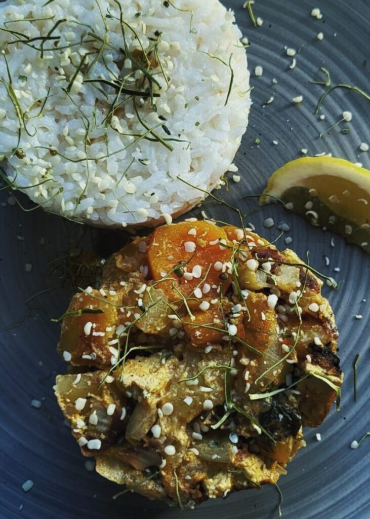 Currygemüse mit Hanföl & Hanfsamen